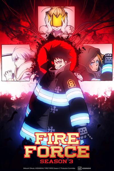 Key visual for Fire Force Season 3 Part 2